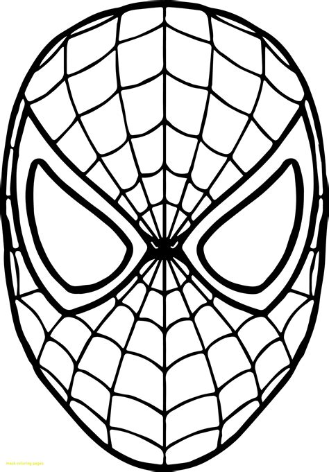 Superhero Mask Coloring Pages at GetDrawings | Free download