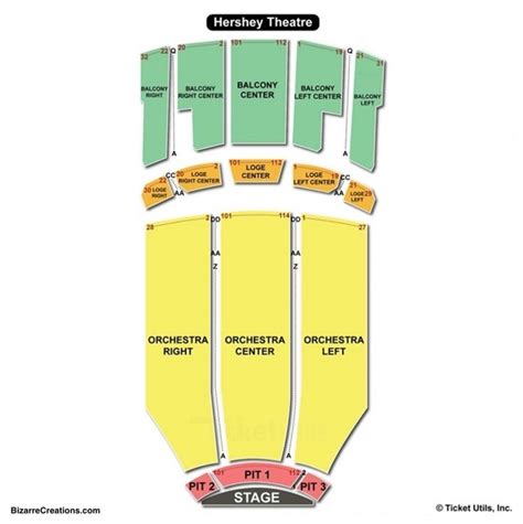 The Most Brilliant hershey theater seating chart | Seating charts ...