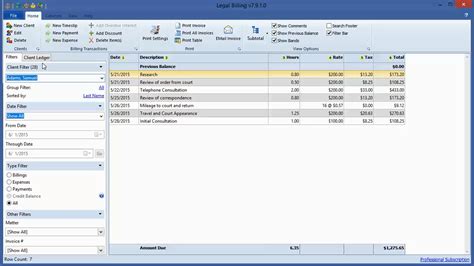 Professional Legal Billing software from Chaos Software