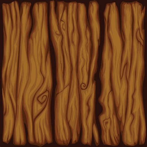 A cartoon style wood texture Vector | Free Download