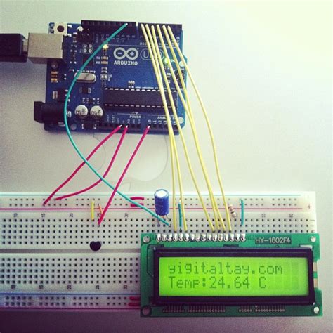 Arduino Projects No.3: Temperature Sensor displayed on LCD