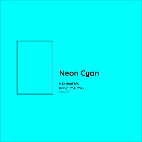 Neon Cyan Complementary or Opposite Color Name and Code (#00FEFC) - colorxs.com