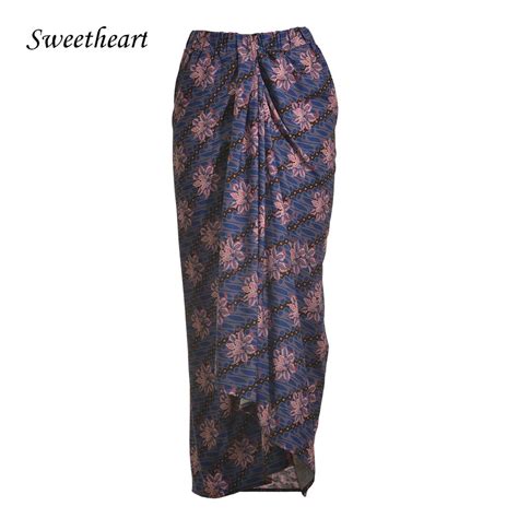 Batik Stretch Pario Skirt ( Kain Pario Batik Bergetah ) | Shopee Malaysia