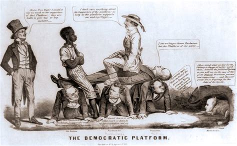 "The Democratic Platform," 1856, political cartoon | House Divided