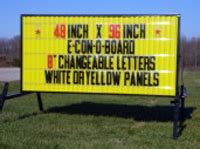 Portable Sign Econoboard, 96 x 48 Double Sided, Marquee Faces | FA9648UN