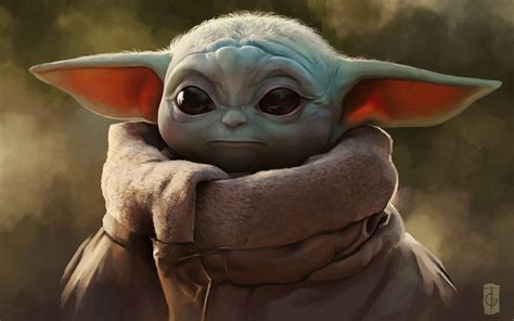 Baby Yoda Art Wallpaper