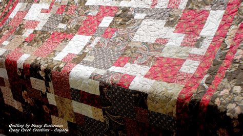 Crazy Creek Creations: Beautiful Crazy Eights Pattern - pieced by Nancy