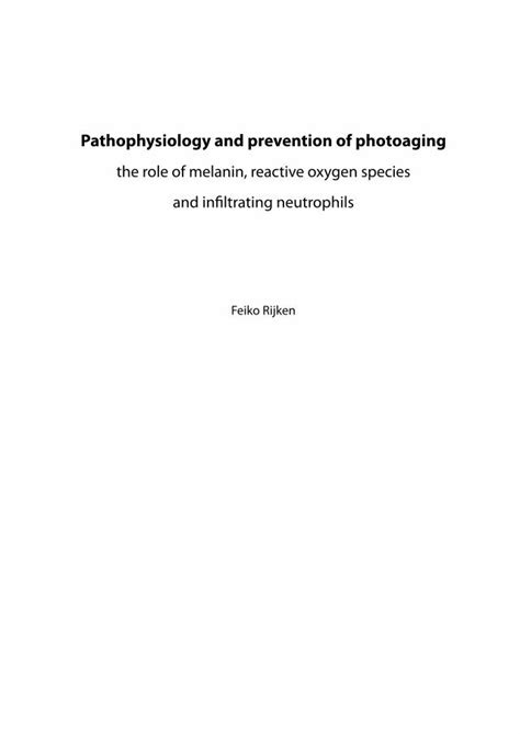 (PDF) Pathophysiology and prevention of photoaging. The role of melanin - DOKUMEN.TIPS