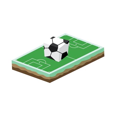 Premium Vector | Cartoon soccer field