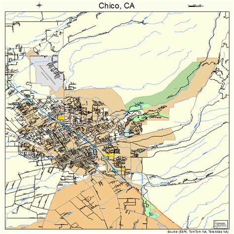 Chico California Street Map 0613014