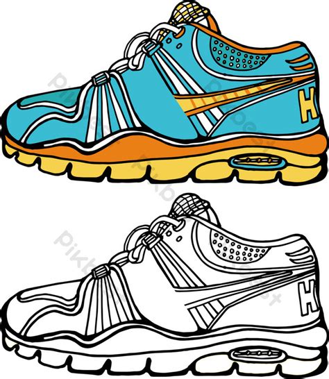 Nike Sneakers Cartoon Illustration PNG Images | AI Free Download - Pikbest