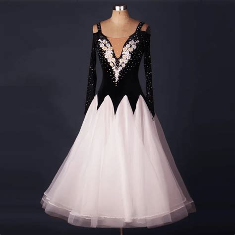 New Ballroom dance costumes sexy senior stones ballroom dance dress for ...