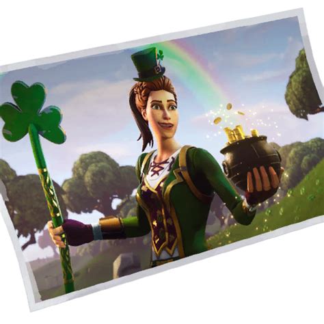 Fortnite Rainbow Clover Back Bling - PNG, Pictures, Images