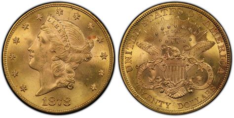 1878 $20 (Regular Strike) Liberty Head $20 - PCGS CoinFacts