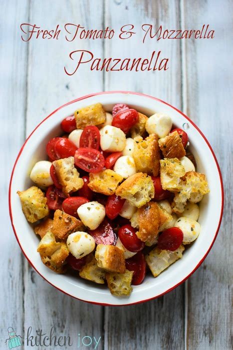 Fresh Tomato and Mozzarella Panzanella - Kitchen Joy