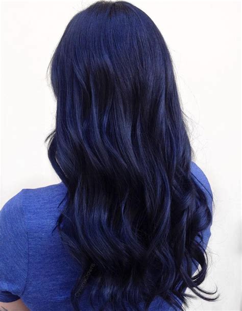 Blue Black Hair: How to Get It Right | Blue black hair, Dark blue hair ...