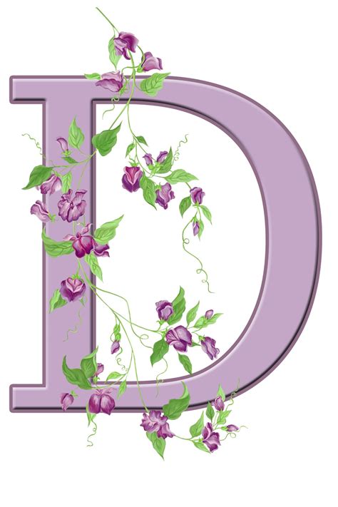 Letter D Floral Initial Free Stock Photo - Public Domain Pictures