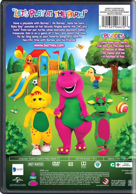 Barney: Playground Fun | Movie Page | DVD, Blu-ray, Digital, On Demand, Trailers, Downloads ...