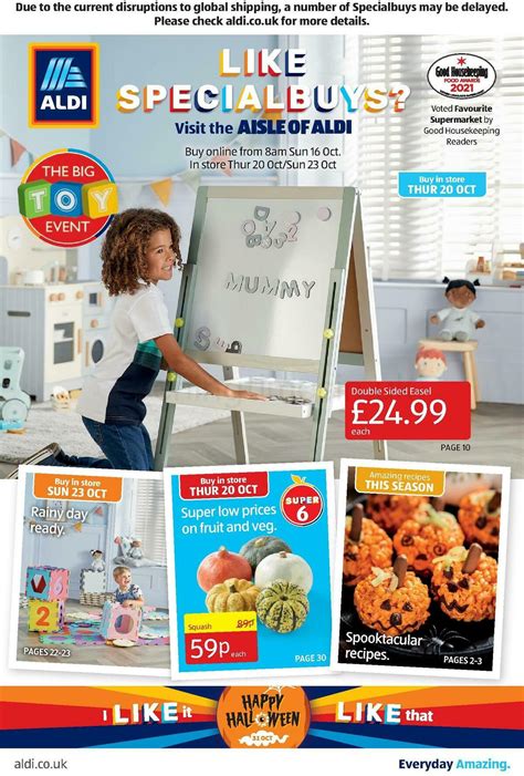 ALDI UK - Offers & Special Buys from 16 October