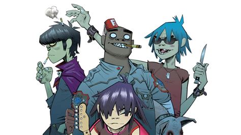 Cartoon character illustration, anime, Gorillaz, Jamie Hewlett, 2-D HD ...