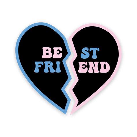 Best Friends Heart Sticker – Card Wear