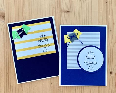 10 Handmade Birthday Cards. Blank Happy Birthday Greeting | Etsy