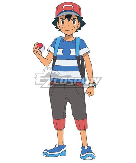 PM Sun and Moon Ash Ketchum Cosplay Costume