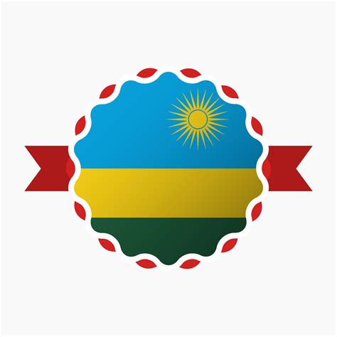 Creative Rwanda Flag Emblem Badge 35044586 Vector Art at Vecteezy