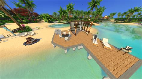 I ate grilled cheese sandwiches I found under a waterfall in The Sims 4 Island Living | PC Gamer
