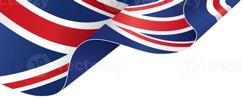 Waving flag of UK isolated on png or transparent background,Symbols of United Kingdom,Great ...