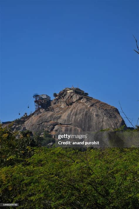 Ambaji Temple On Gabbar Hill Gujarat India High-Res Stock Photo - Getty ...