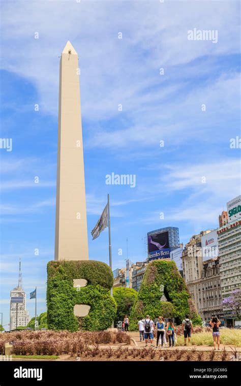 Obelisco de Buenos Aires, Buenos Aires, Argentina, South America Stock ...