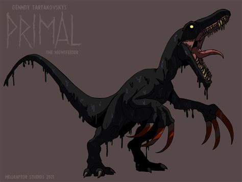 The night feeder primal | Dinosaur art, Creature concept art, Prehistoric animals