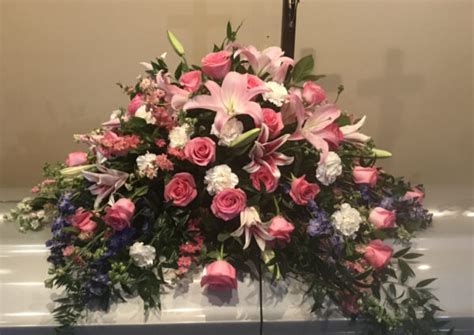 Perfectly Pink Casket Spray - Laguna Hills CA Funeral Home & Cremation | O'Connor Mortuary