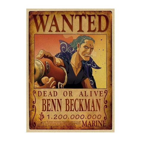 One Piece Posters - Wanted Search Notice Benn Beckman OMS0911 - ®One ...