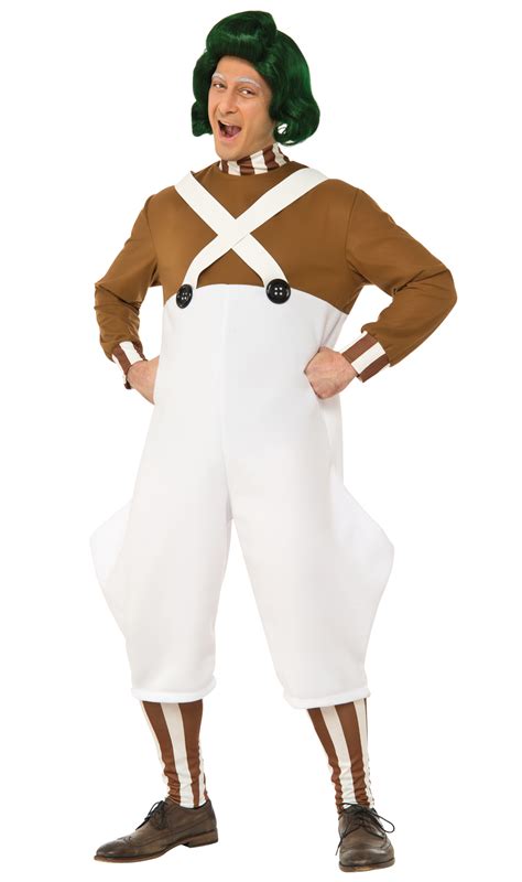 Willy Wonka & the Chocolate Factory: Oompa Loompa Deluxe Adult Costume ...