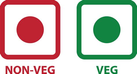 Veg and Non Veg Emoji icon on white background. Indian Food Concept ...