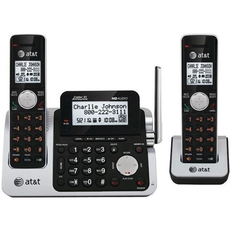 DECT 6.0 Cordless Phone System with 2 Handsets & Talking Caller ID (2-Handset System) - ATT ...