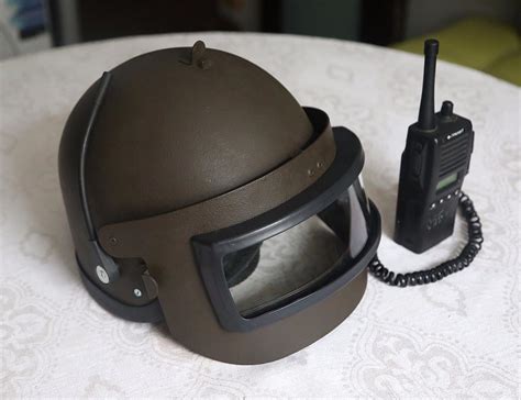 Russian Altyn assault helmet replica with visor & Kenwood headset | #1928052388