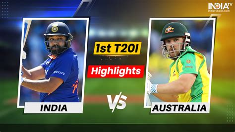 IND vs AUS, 1st T20, Highlights: AUS annihilate IND; win by 4 wickets ...