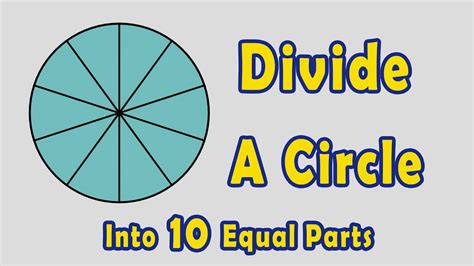 How to Divide a Circle into 10 Equal Parts - YouTube