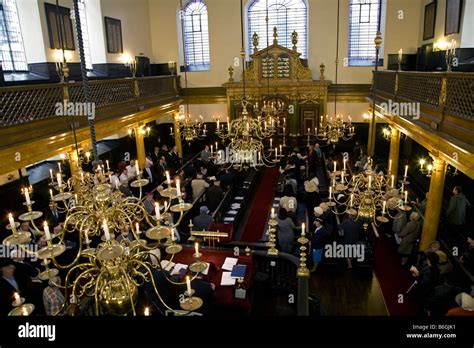 Interior Bevis Marks Synagogue London England Stock Photo - Alamy