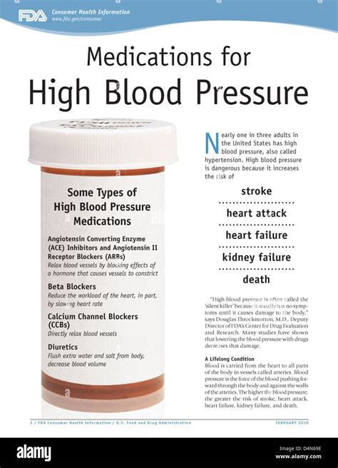 Medications for High Blood Pressure Stock Photo - Alamy