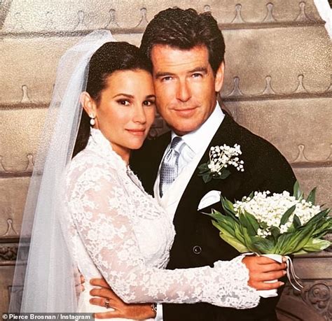 'I could do it all again': Pierce Brosnan, 69, shares throwback wedding snap as he wishes wife ...