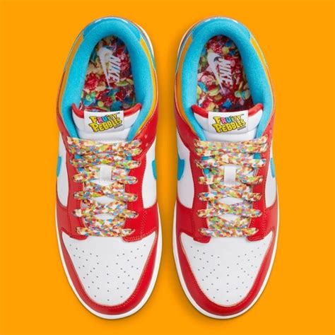 Official Images Of The LeBron James X Nike Dunk Low "Fruity Pebbles" Unveiled - Essential Homme