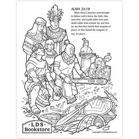 Lds Clipart Book Of Mormon Stories Coloring