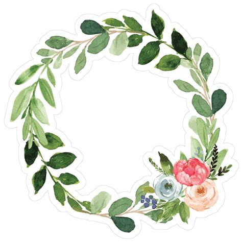 Green Wreath Print & Cut File - Snap Click Supply Co.