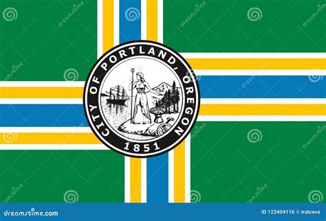 Flag of Portland in Oregon, USA Stock Photo - Image of national, fabric: 123404116