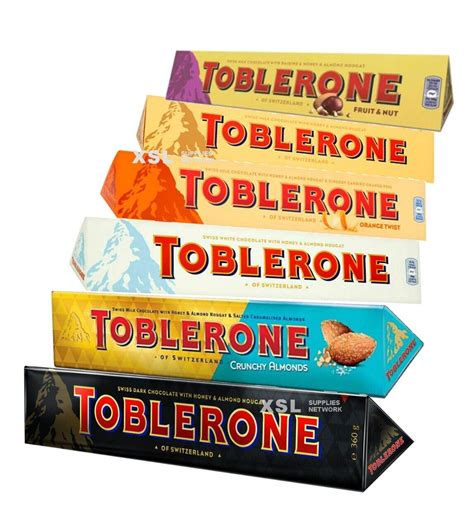 Toblerone Chocolate Giant XL 360g Bars Milk, Dark, White Fruit & Nut 7 ...