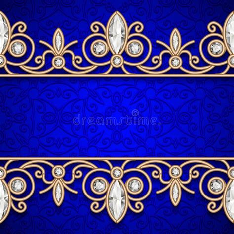 Gold border frame on black stock vector. Illustration of fashion - 57440737